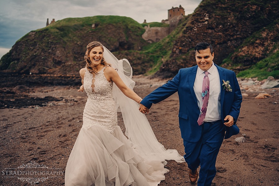 Dunnottar Castle elopement wedding Scotland