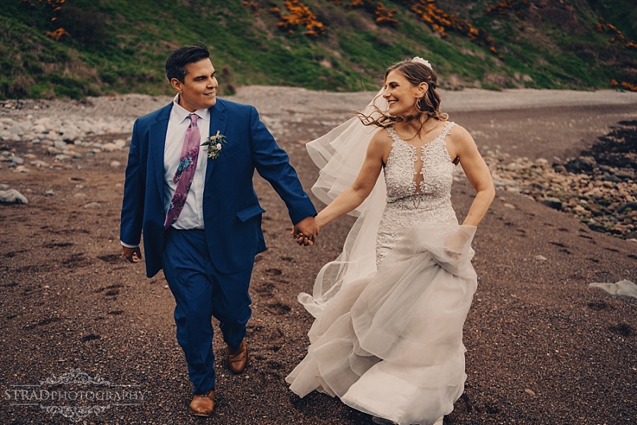 Dunnottar Castle elopement wedding Scotland