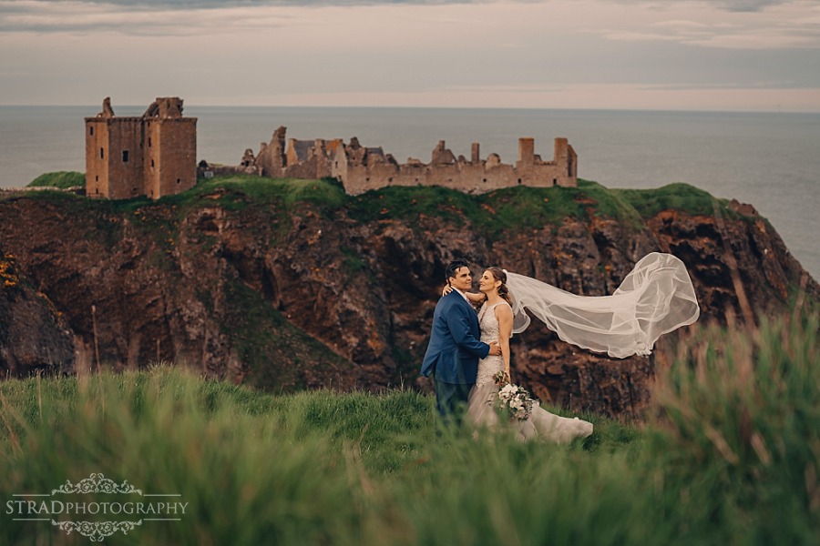 Dunnottar Castle elopement wedding Scotland