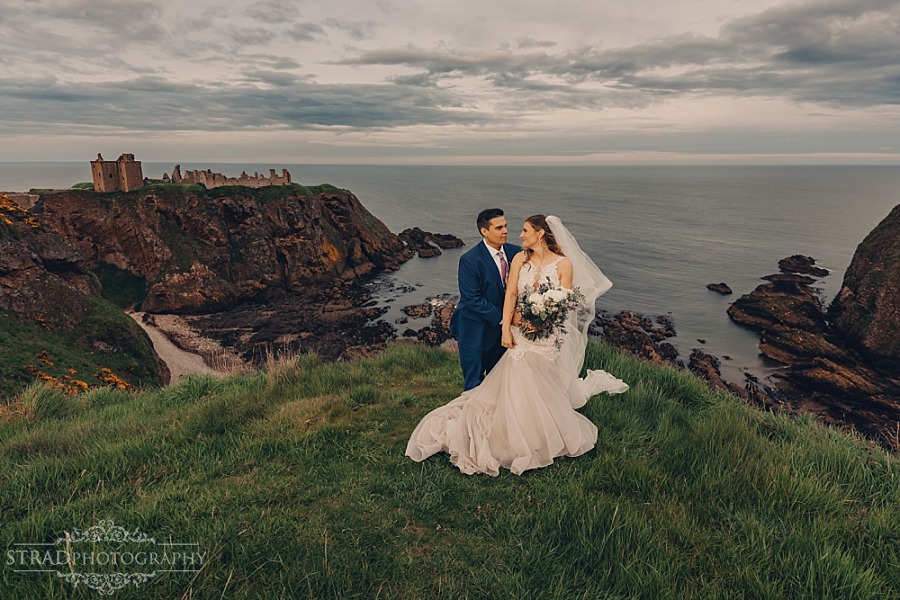 Dunnottar Castle elopement wedding Scotland