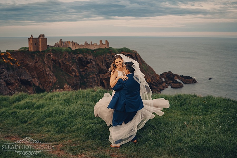 Dunnottar Castle elopement wedding Scotland