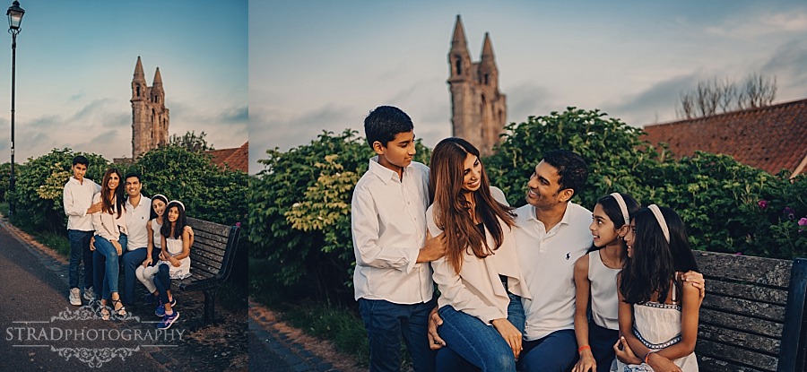 Family vacation photography in St Andrews Scotland