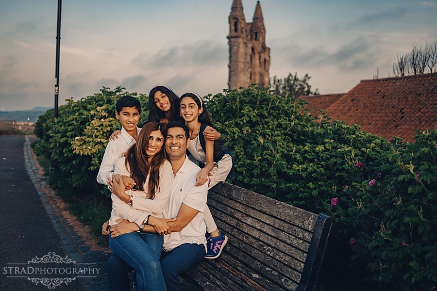 Family vacation photography in St Andrews Scotland