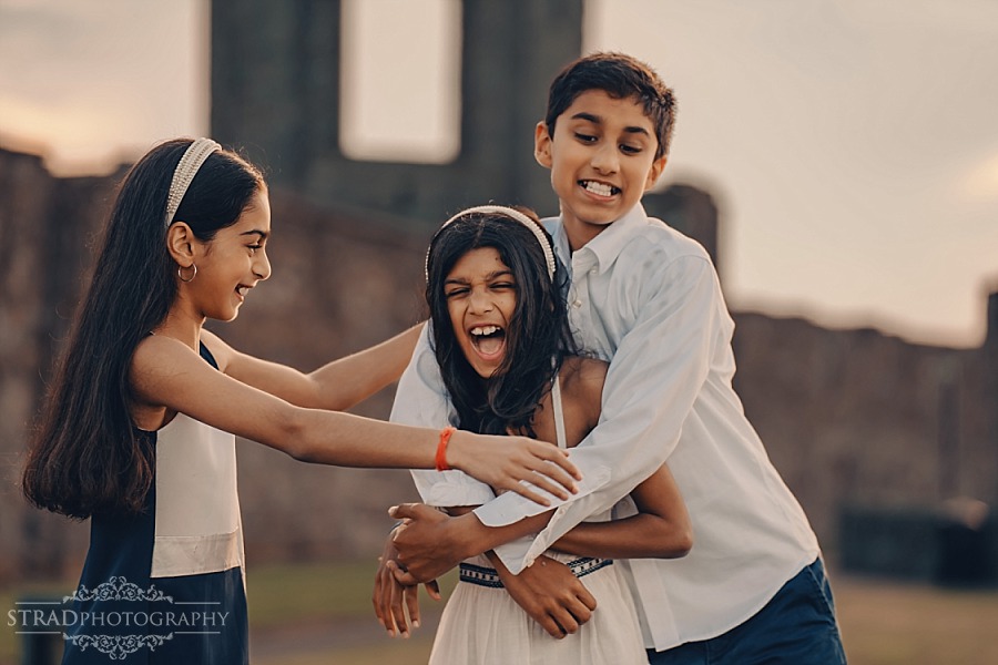 Family vacation photography in St Andrews Scotland