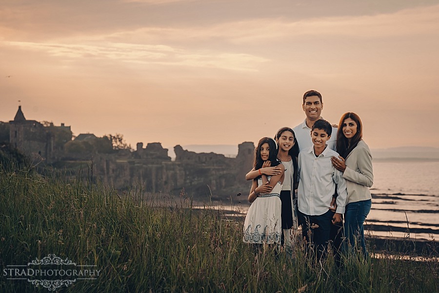 Family vacation photography in St Andrews Scotland