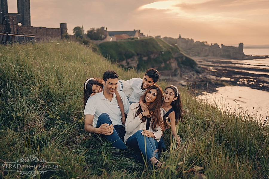 Family vacation photography in St Andrews Scotland