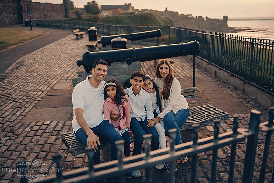 Family vacation photography in St Andrews Scotland