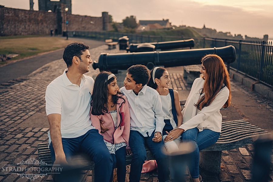 Family vacation photography in St Andrews Scotland