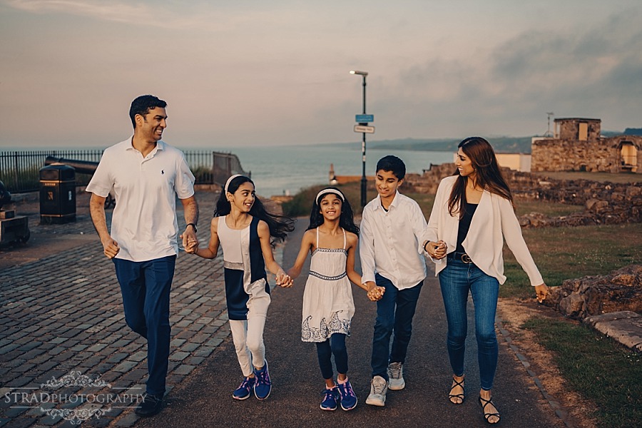 Family vacation photography in St Andrews Scotland