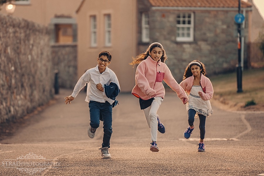 Family vacation photography in St Andrews Scotland