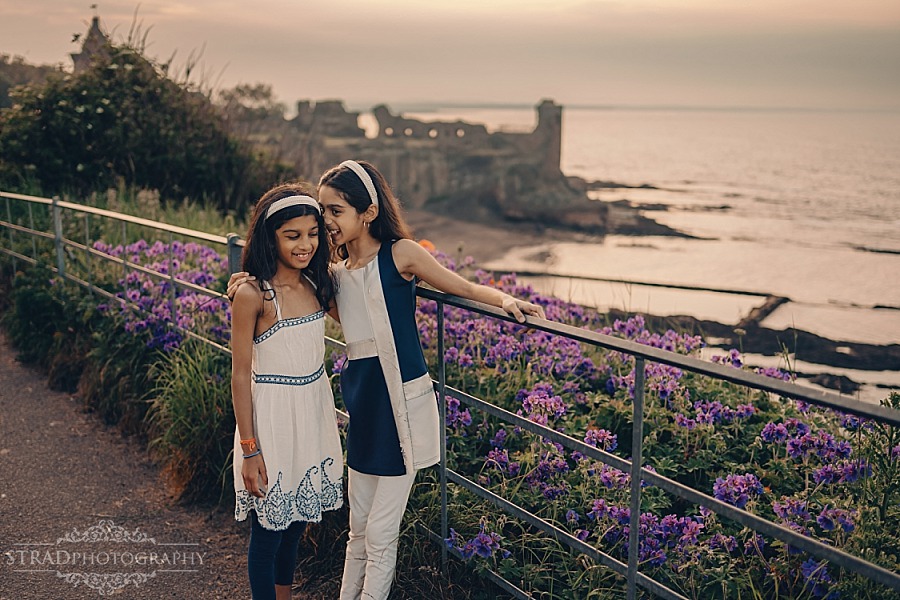 Family vacation photography in St Andrews Scotland