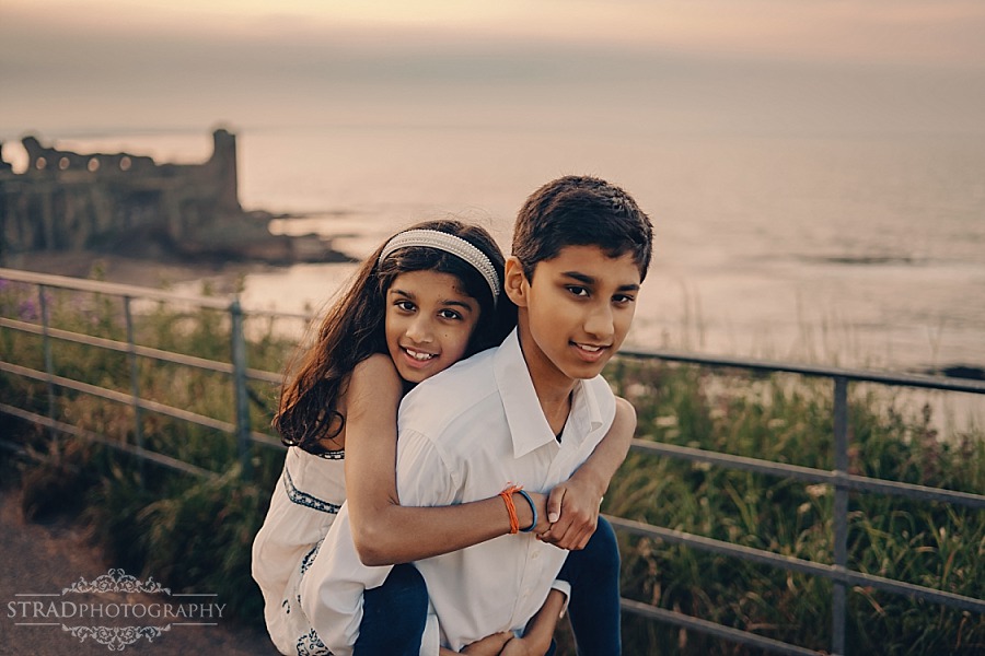 Family vacation photography in St Andrews Scotland