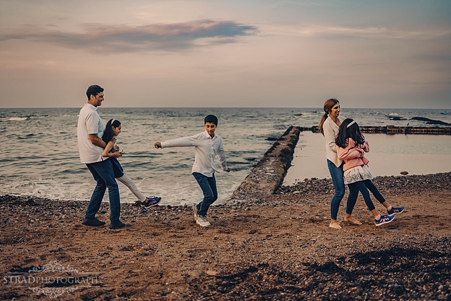 Family vacation photography in St Andrews Scotland