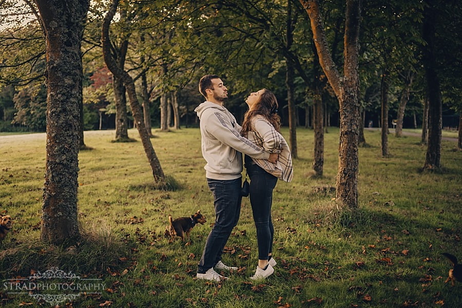 Couple with dogs photography Glasgow