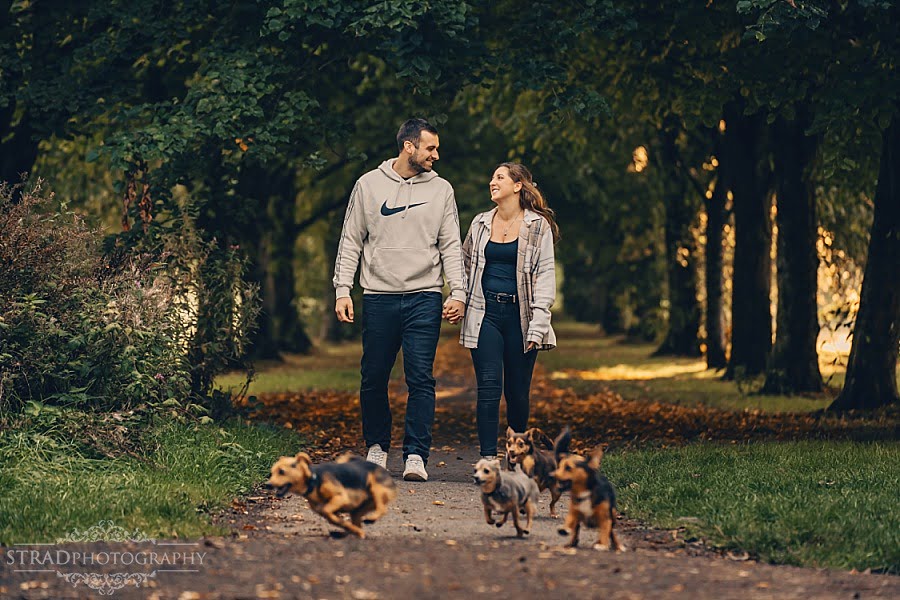 Couple with dogs photography Glasgow – Megan & Donny