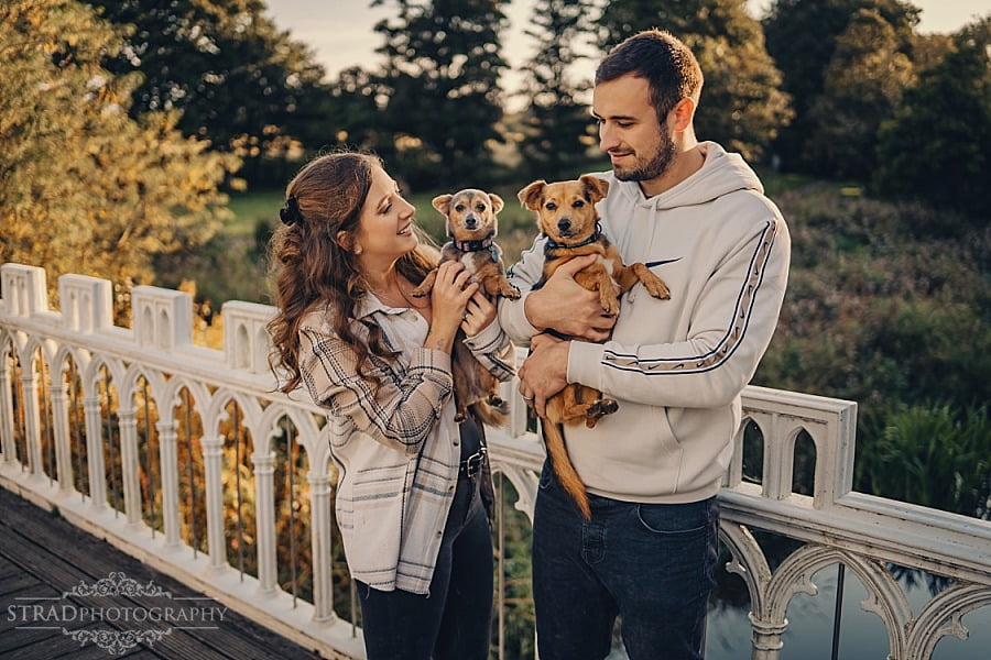 Couple with dogs photography Glasgow
