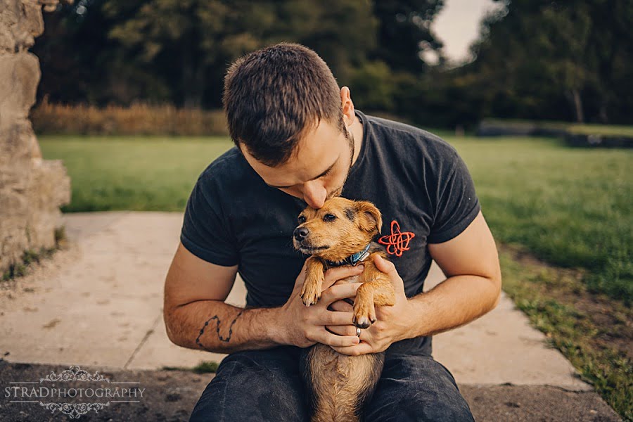 Couple with dogs photography Glasgow