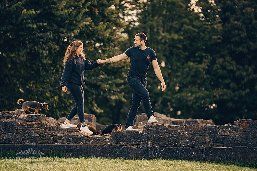 Couple with dogs photography Glasgow