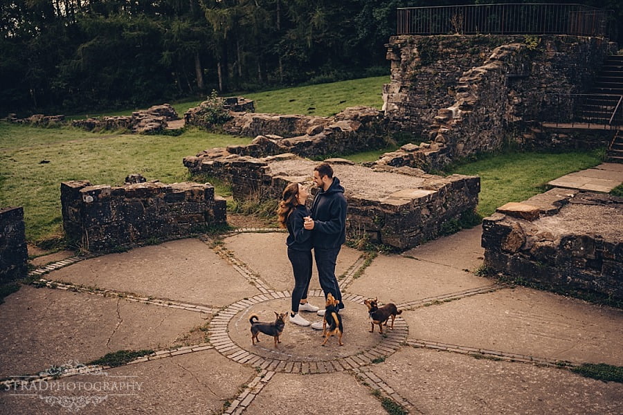 Couple with dogs photography Glasgow