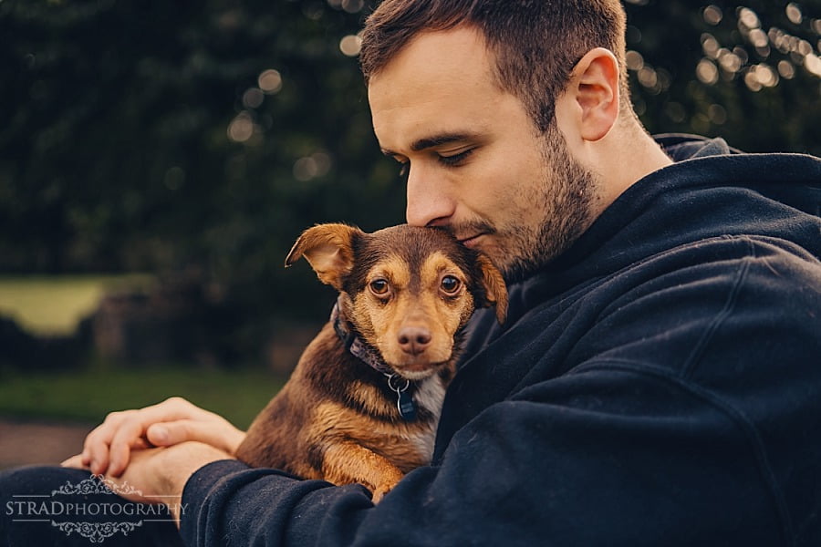 Couple with dogs photography Glasgow