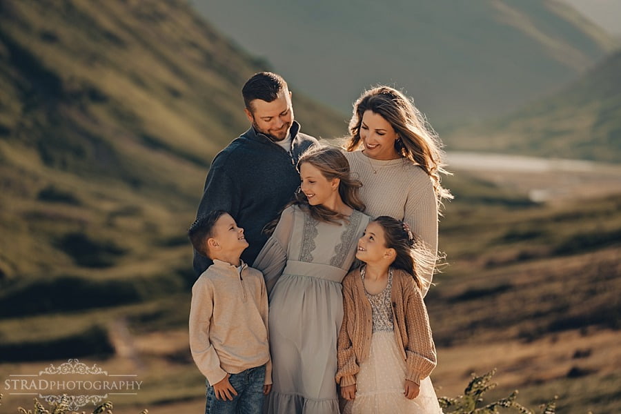 summer holiday family photography Scotland Glencoe