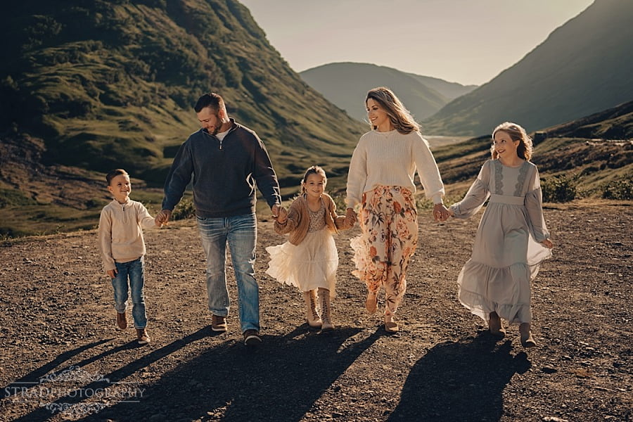 summer holiday family photography Scotland Glencoe