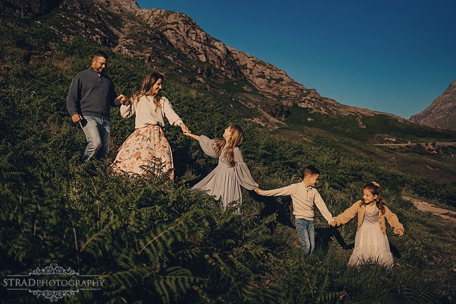 summer holiday family photography Scotland Glencoe