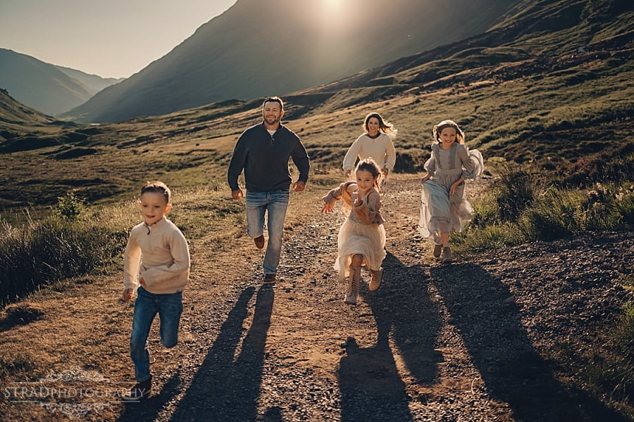 summer holiday family photography Scotland Glencoe