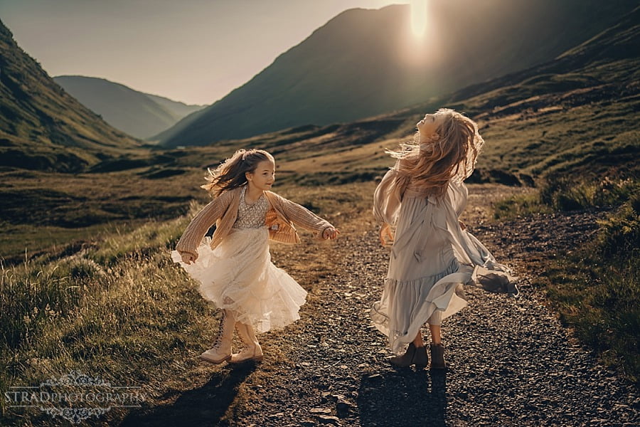 summer holiday family photography Scotland Glencoe