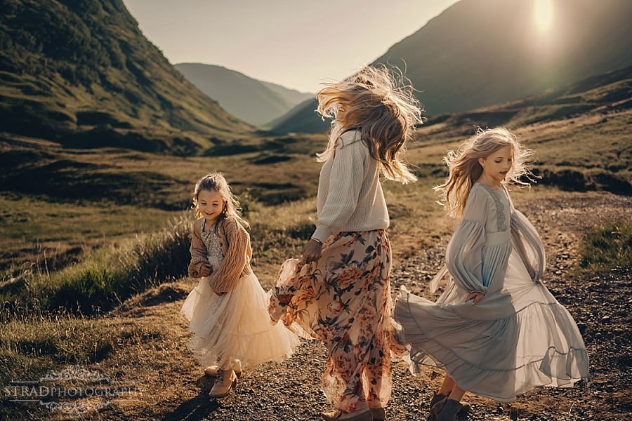summer holiday family photography Scotland Glencoe