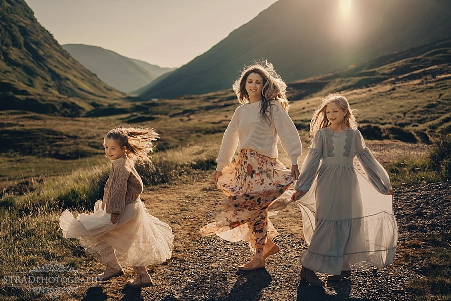 summer holiday family photography Scotland Glencoe