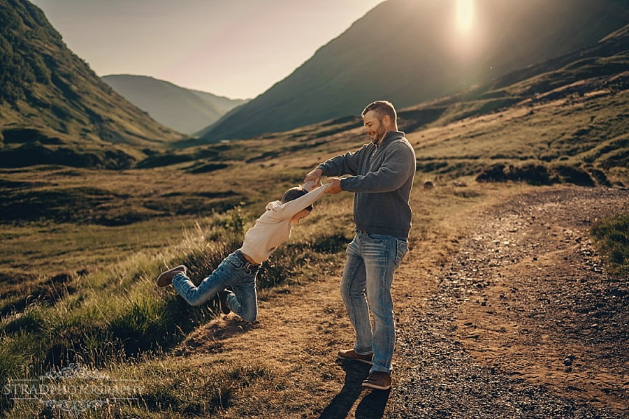 summer holiday family photography Scotland Glencoe
