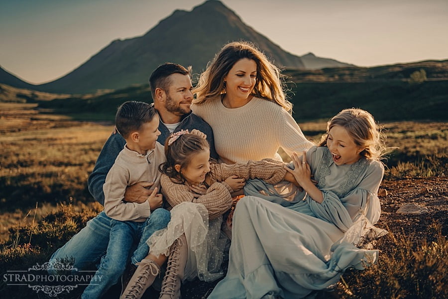 summer holiday family photography Scotland Glencoe