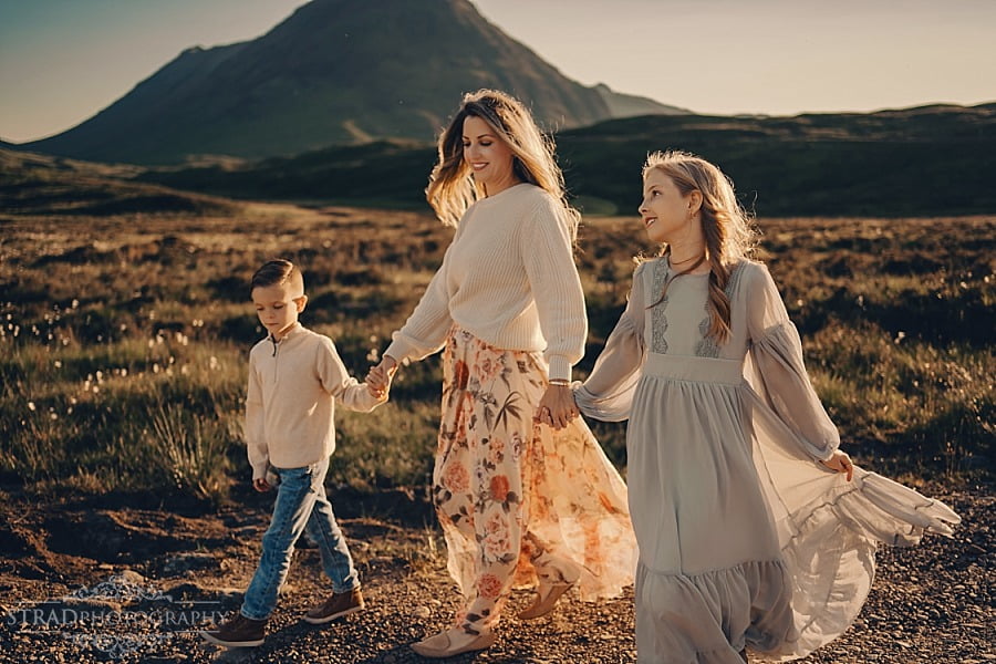 summer holiday family photography Scotland Glencoe