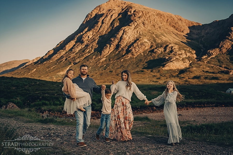 summer holiday family photography Scotland Glencoe