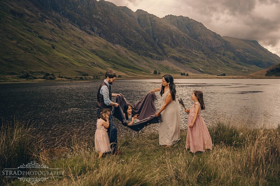 Loch Achtriochtan family photography in Glencoe