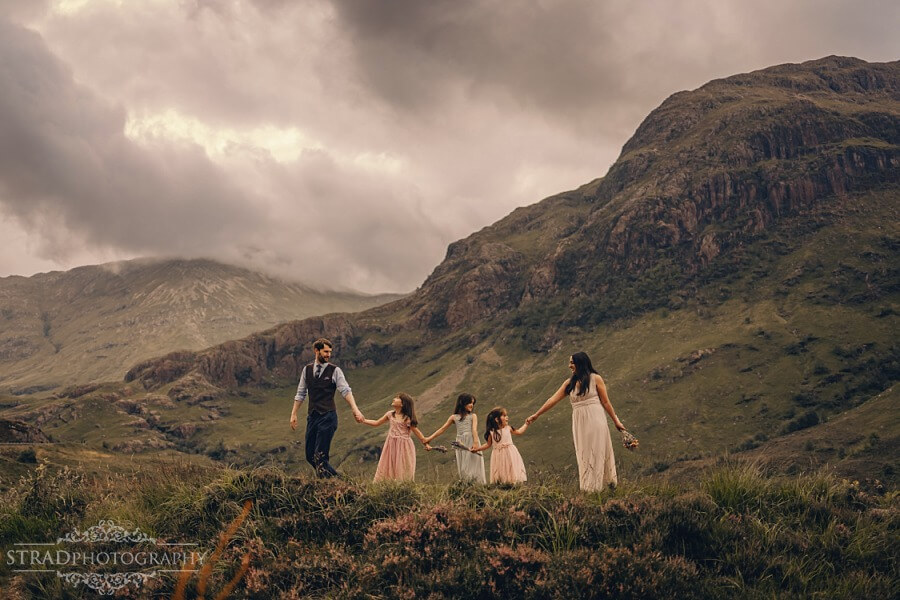 Loch Achtriochtan family photography in Glencoe
