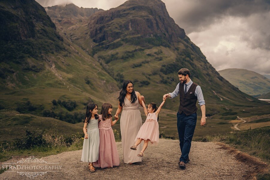 Loch Achtriochtan family photography in Glencoe