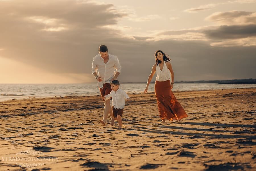Irvine Beach Family Photoshoot in Scotland
