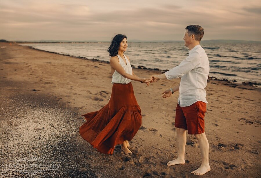 Irvine Beach Family Photoshoot in Scotland