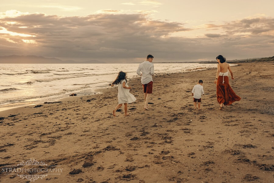 Irvine Beach Family Photoshoot in Scotland