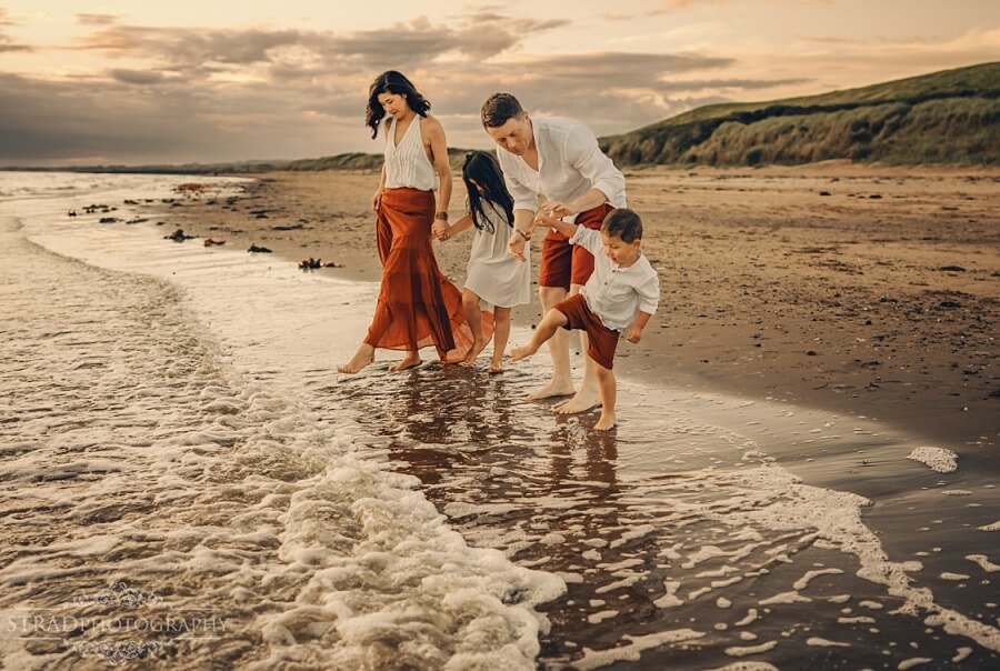 Irvine Beach Family Photoshoot in Scotland