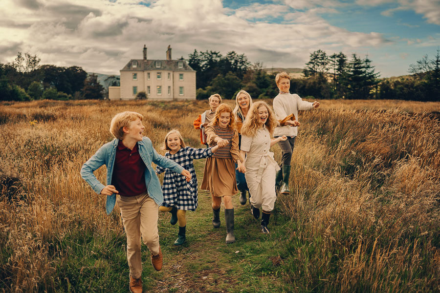 kids running and laughing